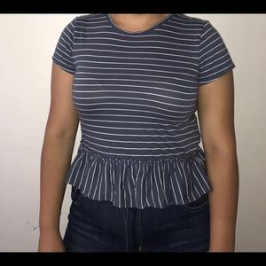 Striped crop top that flows!